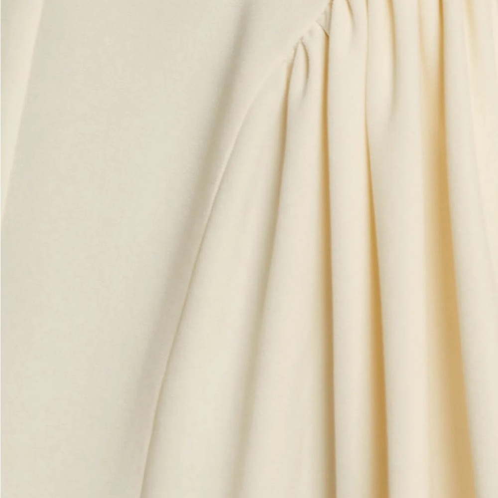 Rare London Cream Gathered Hip Pocket Midaxi Dress - Picture 5 of 7